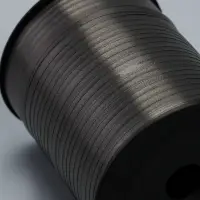 Лента для декора, подарков и шаров, черный, 0.5 см &times; 500 ярдов