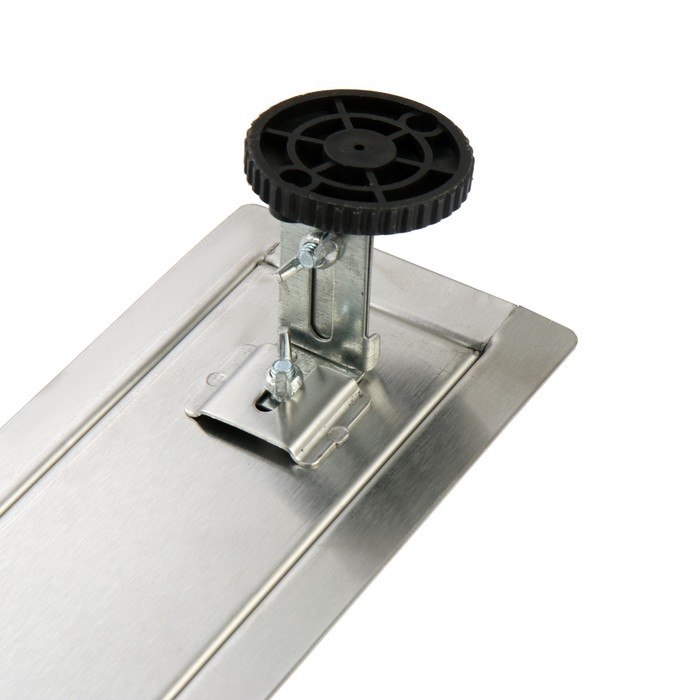 Трап ZEIN engr, c флaнцeм свободного вращ 360°, 7×80 см, d=40/50 мм, нерж сталь, сатин