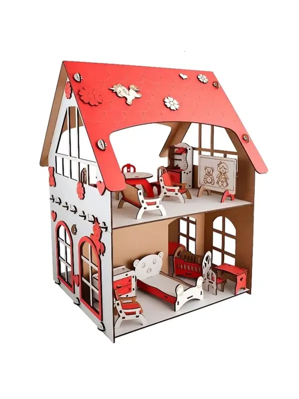 Кукольный домик &laquo;Машенька&raquo;, 16 элементов, декор и мебель в комплекте