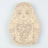 Роспись по дереву &laquo;Матрешки&raquo;, 5 шт., заготовки для творчества