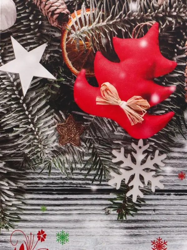 Пакет подарочный ламинированный Пакет подарочный ламинированный "Игрушки в снегу", 18 х 23 х 10 см