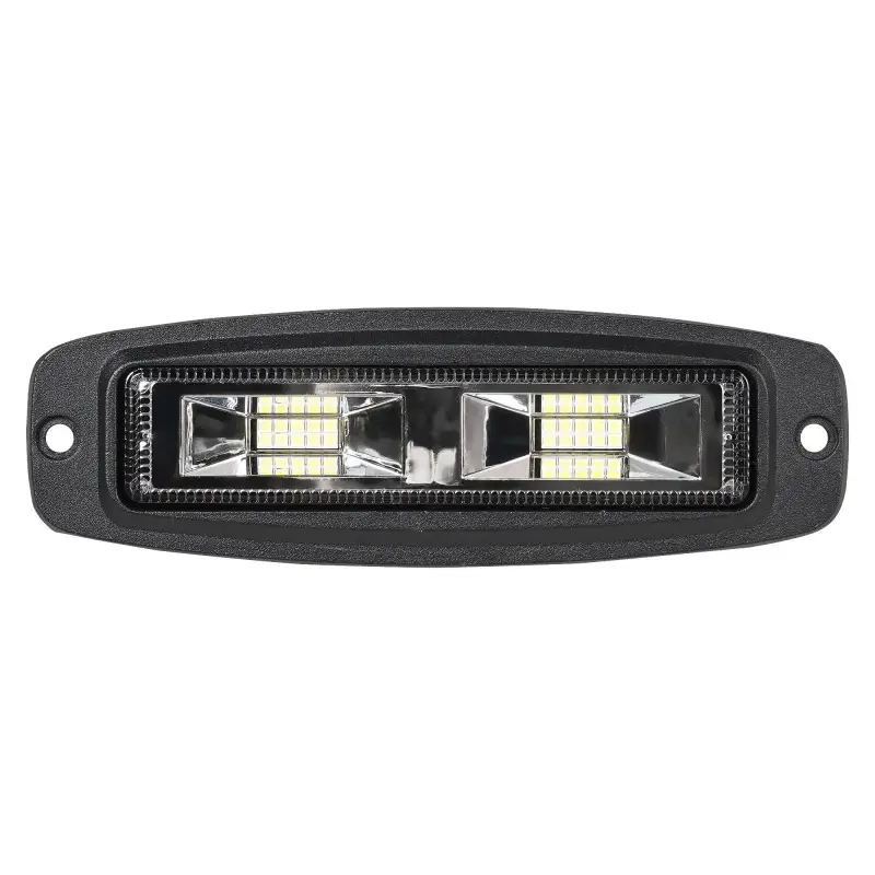 Фара светодиод. прямоугольная врезная, 8LED, ближний свет, 16Вт, 186х60х36мм, 12/24В, PLUS