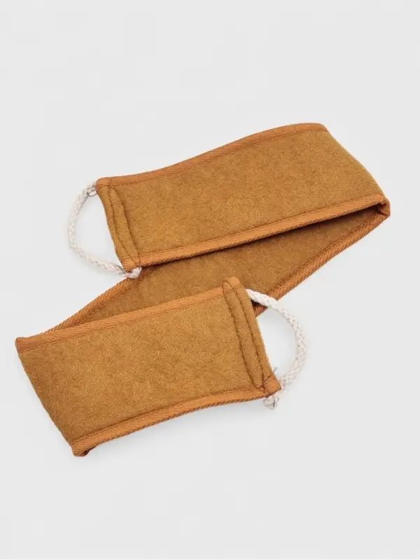 Мочалка - лента из конопли для тела Доляна, длинная, 70&times;10 см