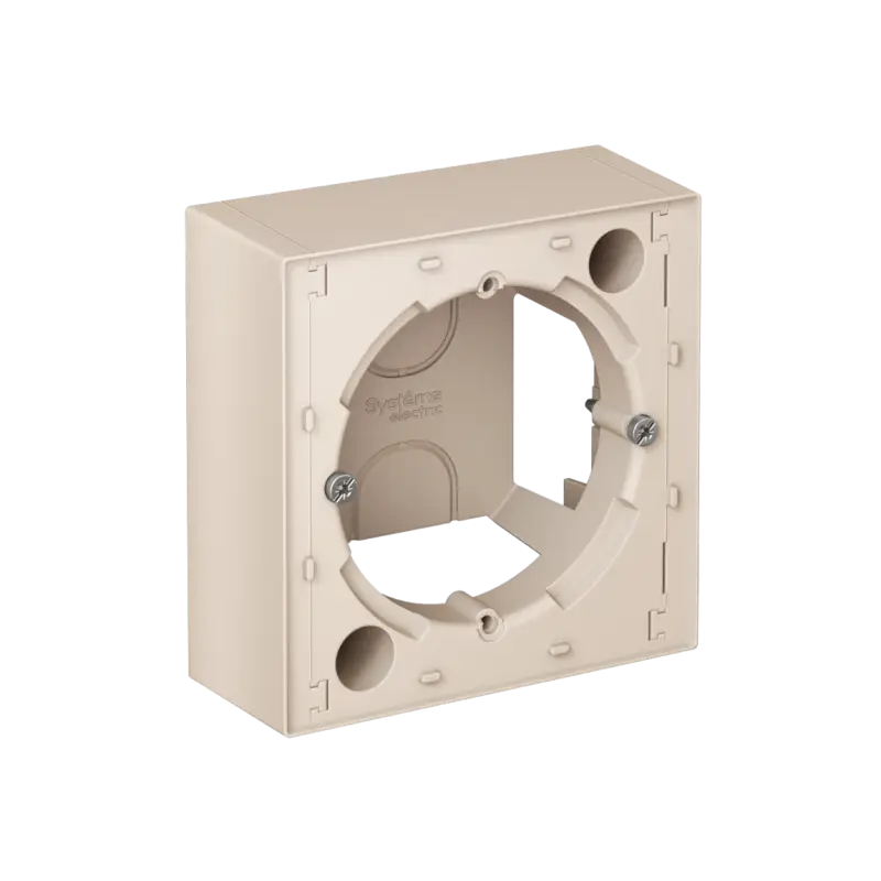 Коробка ATLASDESIGN для наружного монтажа бежевый