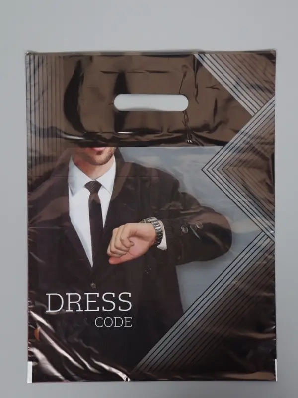 Пакет "Дресс-код", полиэтиленовый с вырубной ручкой, 31х40 см, 60 мкм