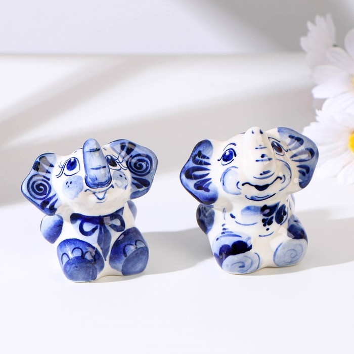 Сувенир «Слон», средний, 7 см, гжель Сувенир «Слон», средний, 7 см, гжель
