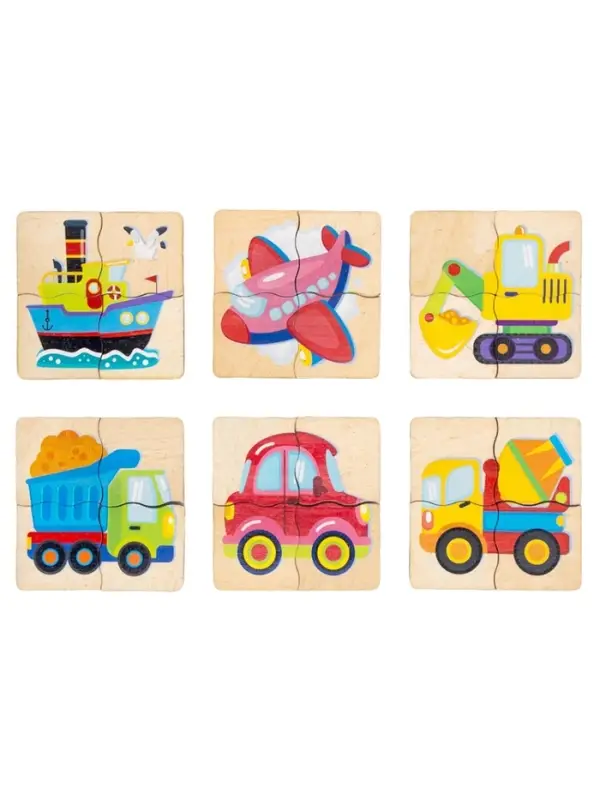 Пазл деревянный "Транспорт" 04558