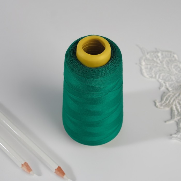 Нитки 40/2, 2700 м, цвет зелёный Нитки 40/2, 2700 м, цвет зелёный