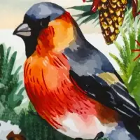 Коробка подарочная новогодняя «Зимняя сказка» 21.5×25.6×11 см