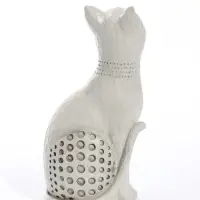 Фигурка полистоун &laquo;Кошечка с золотыми ушками и носиком&raquo; 6.7&times;9&times;18.8 см