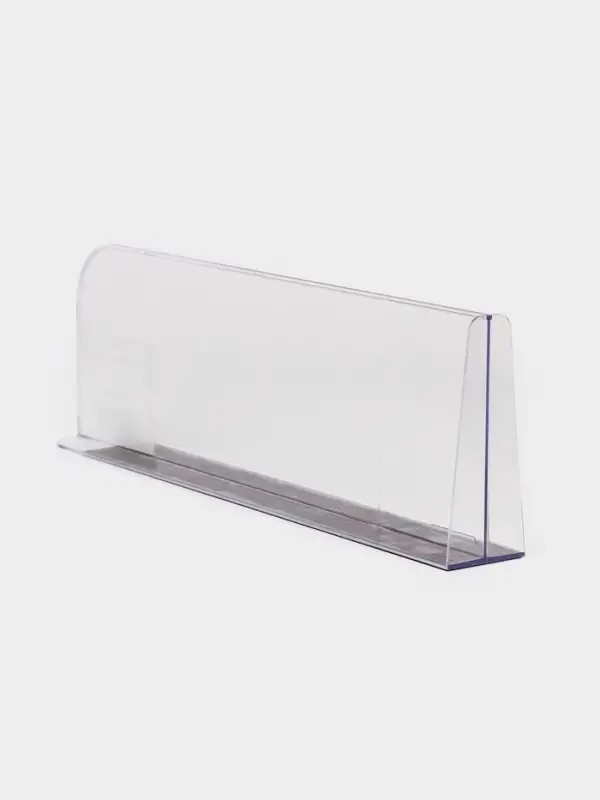 Пластиковый разделитель на Т-основании с передним ограничителем: 15 см, на магнитной основе: 47.5&times;6&times;15 см