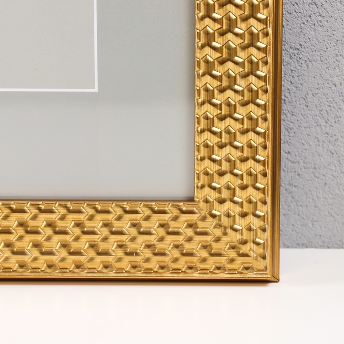 Фоторамка пластик Фоторамка пластик "Grace" 30х40 см, золото (пластиковый экран)