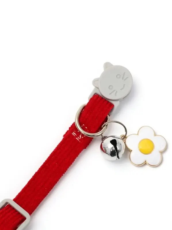 Набор ошейников для кошек, серый, красный