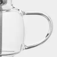 Чайник заварочный Magistro &laquo;Калиопа&raquo;, 350 мл, с металлическим ситом и крышкой, стекло, прозрачный