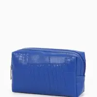 Косметичка дор Одноцвет, 16*5*10, отдел на молнии, синий