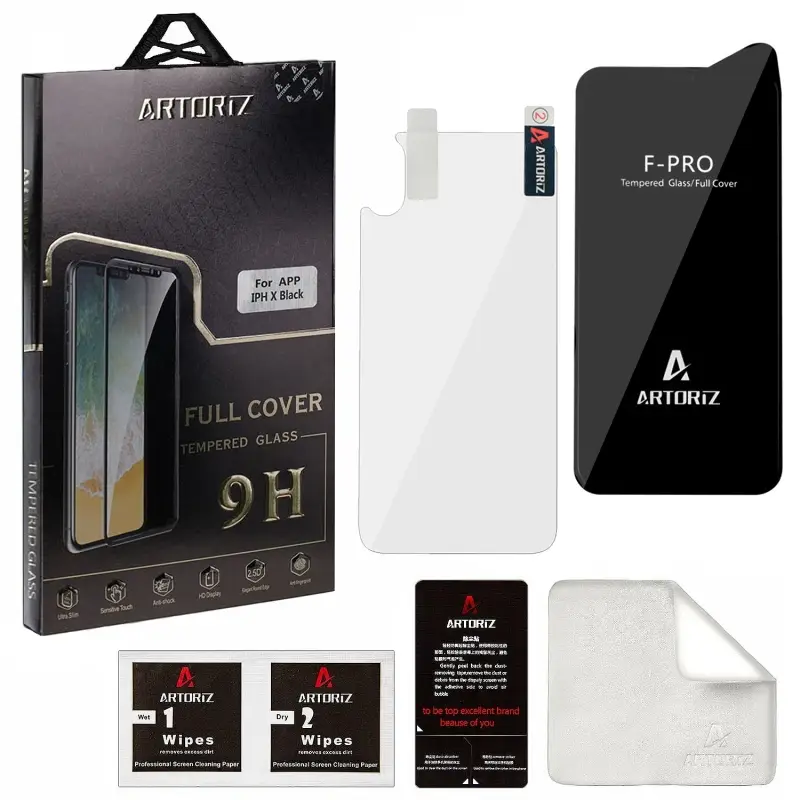 Защитное стекло IPh XS/X 0.25mm 3D Artoriz БЕЛОЕ