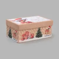 Коробки подарочные новогодние 10 в 1 &laquo;С Новым Годом&raquo;, 30&times;19&times;11.5 - 12&times;6.5&times;4 см