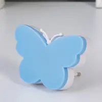 Ночник RISALUX &laquo;Бабочка&raquo;, LED, 1 Вт, синий, 9&times;6&times;6 см