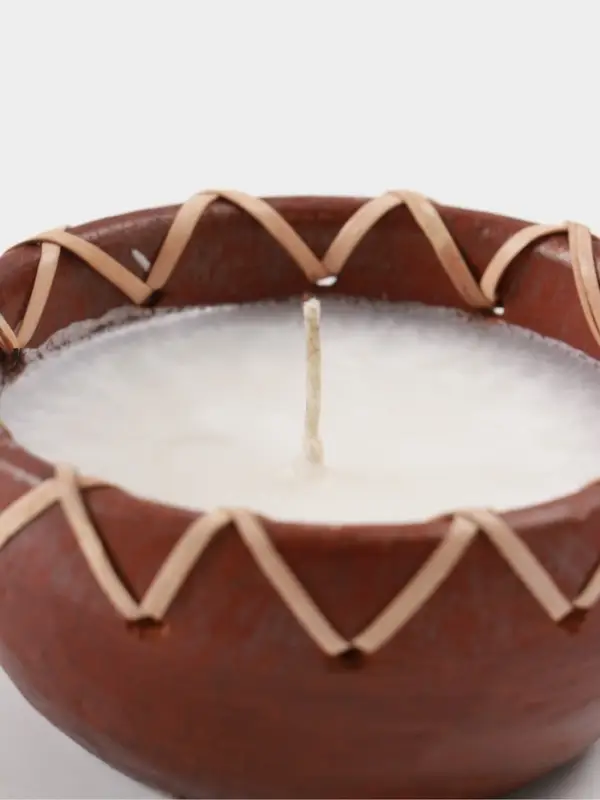 Свеча в керамической чаше, 11&times;11&times;5 см