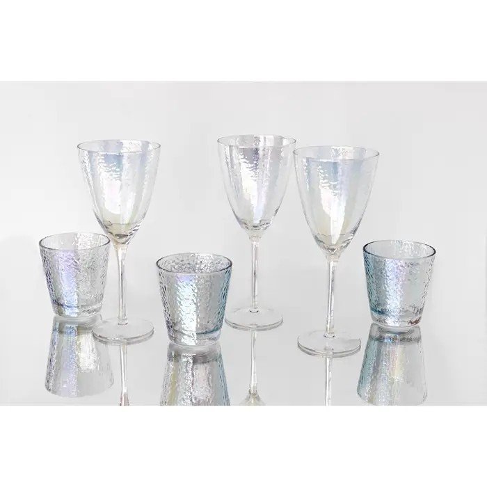 Набор бокалов для вина «Жемчуг» 400 мл, 6 шт., р-р 1й шт. 9.5×23 см, перламутровый Набор бокалов для вина «Жемчуг» 400 мл, 6 шт., р-р 1й шт. 9.5×23 см, перламутровый