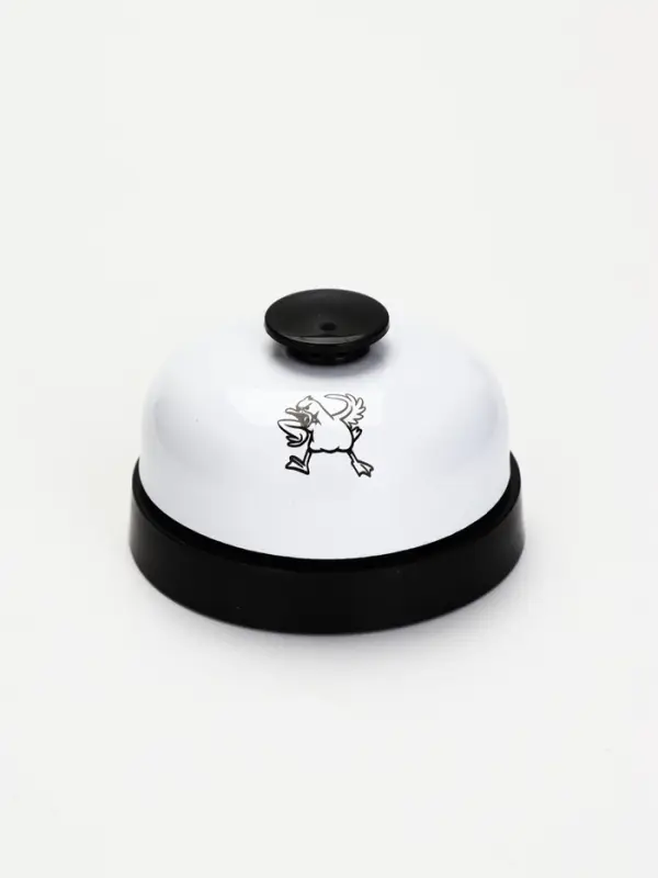 Звонок настольный "Утка", 7.2 х 4,8 см, белый