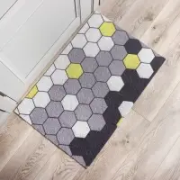 Коврик придверный Доляна &laquo;Гамма&raquo;, вырезной, грязезащитный, 60&times;90 см, серый