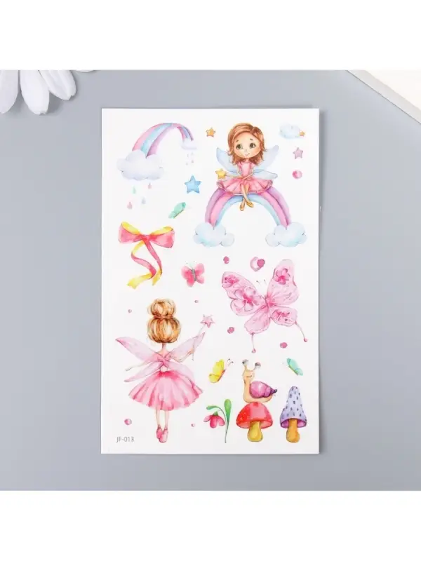 Переводные тату на тело цветные «Маленькая волшебница», 12×7.5 см Переводные тату на тело цветные «Маленькая волшебница», 12×7.5 см