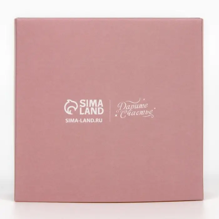 Коробка под бижутерию «Пудровая роза», 7.5 х 7.5 х 3 см