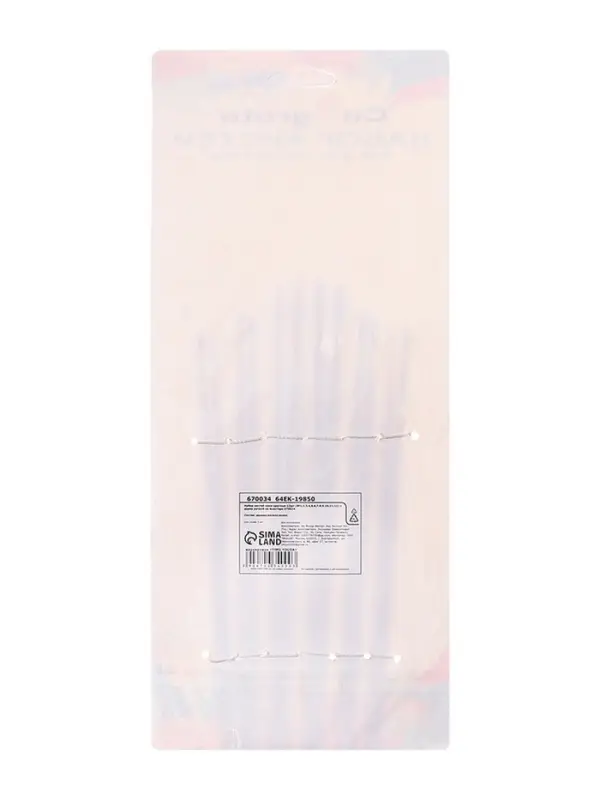 Набор кистей для рисования, пони, 12 штук: № 1, 2, 3, 4, 5, 6, 7, 8, 9, 10, 11, 12, круглые, деревянная ручка, международный размер