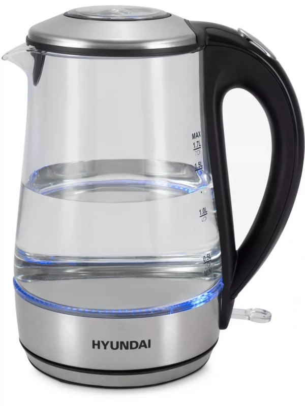 Чайник HYK-G8406 1,7л 2200Вт прозрачный (металл)