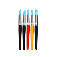 Кисти для рисования, 5 штук, круглые, латекс, большие, МИКС