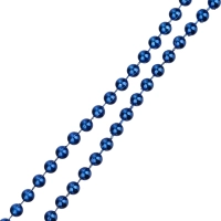 Бусы новогодние из полистирола Синяя / 270х0,5см арт.94069