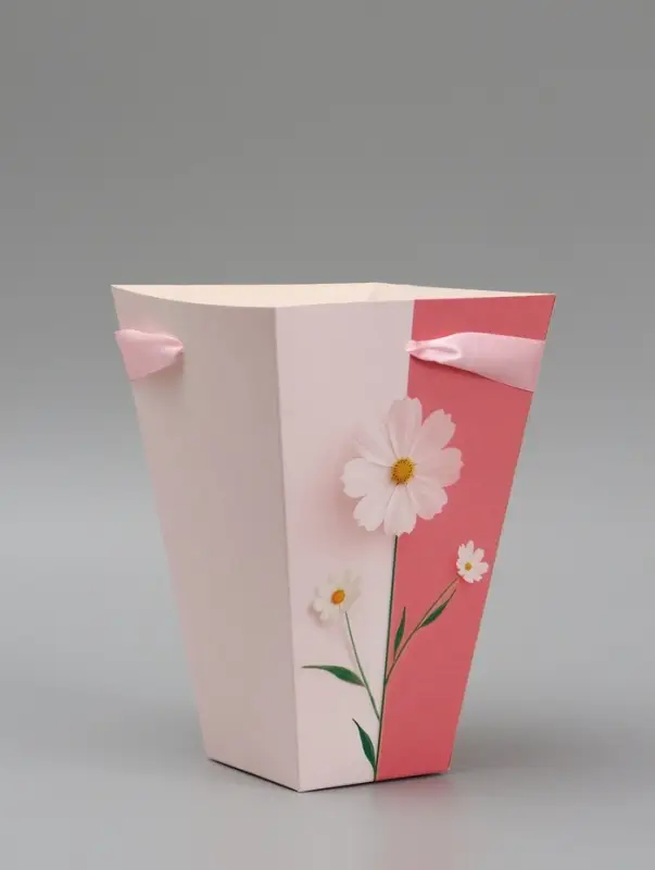 Переноска для цветов на лентах &laquo;Подарок&raquo;, 17&times;25&times;9 см