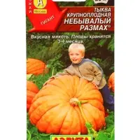 Семена Тыква крупноплодная "Небывалый размах", 2 г