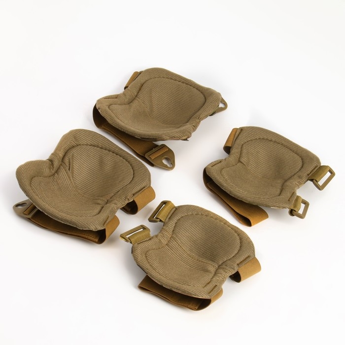 Набор Набор "Elimination game", 2 наколенника, 2 налокотника, хаки