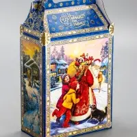 Подарочная новогодняя коробка &laquo;Атмосфера&raquo;, для сладких подарков, 17.8&times;10&times;32.5 см