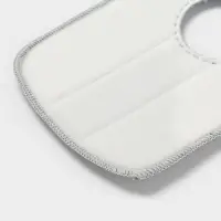 Насадка для швабры Raccoon, с вырезом, микрофибра, прямоугольная, 30&times;14.5 см, серая