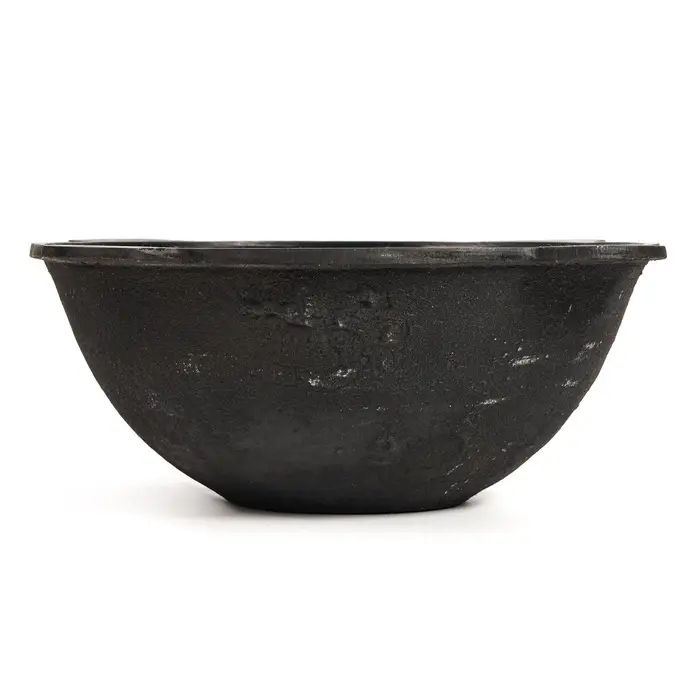 Казан, 6 л, плоское дно, алюминиевая крышка, чугун