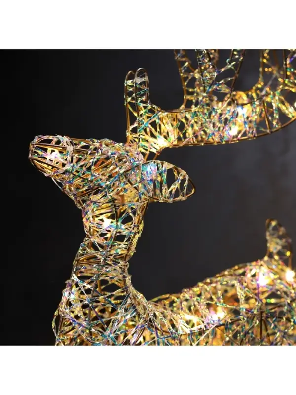 Светодиодная фигура &laquo;Оленёнок&raquo; 40&times;22&times;7 см, 20 LED, от батареек AAх2, свечение тёплое белое