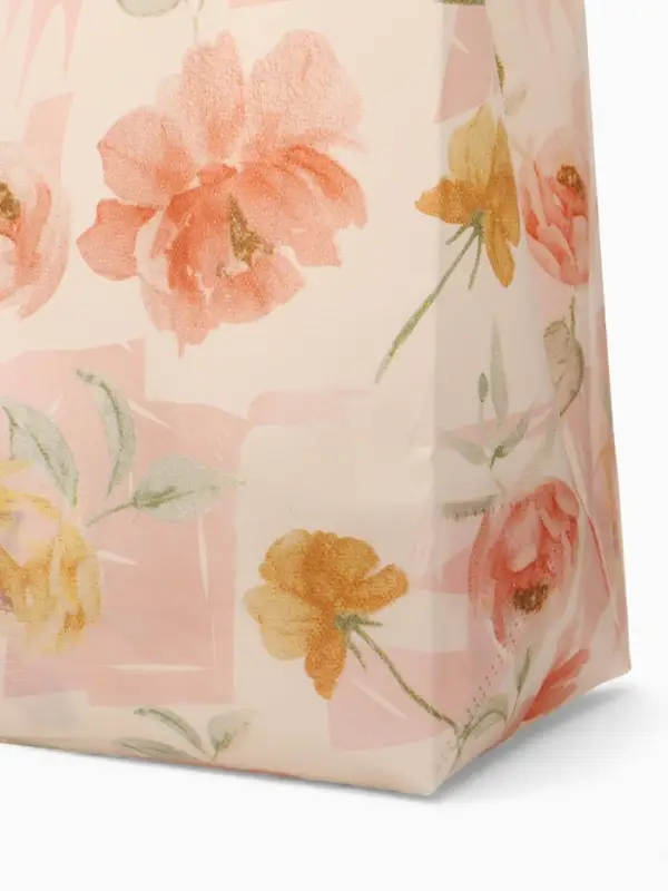 Сумка пляжная Цветы, 50*20*40, отд без молнии, розовый