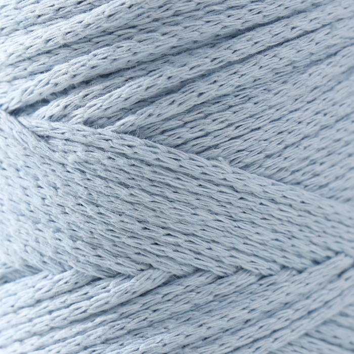 Пряжа  Пряжа "Macrame Cotton" 20% полиэстер, 80% хлопок 225м/250гр (760 голубой)