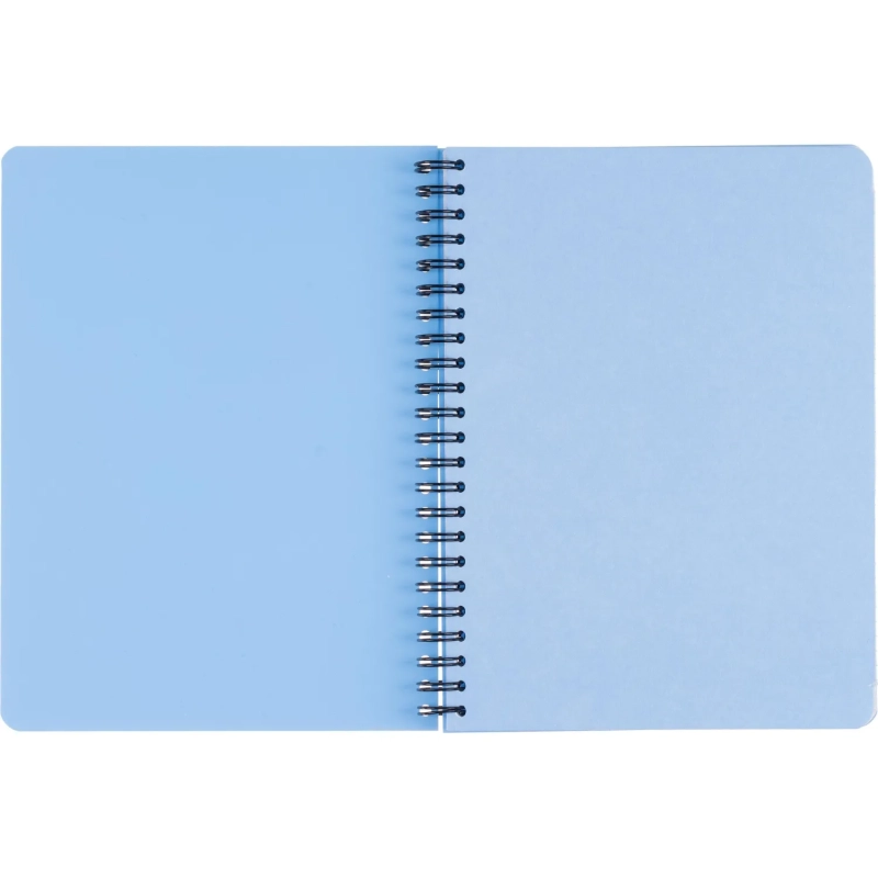 Бизнес-тетрадь А5,96л,кл,спир,пластик,тон.бл. Attache Bright colours Голуб