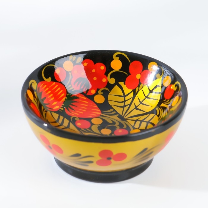 Солонка  Солонка "Каравай", 7х3 см, хохлома