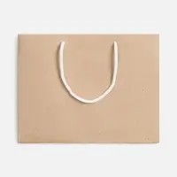 Пакет бумажный Stor, неокрашенный с белыми ручками