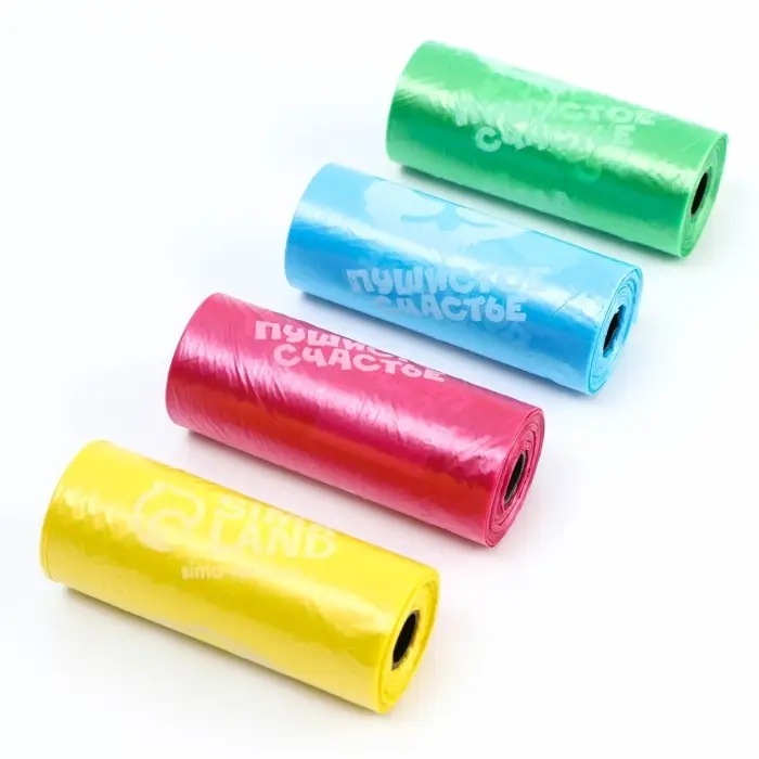 Пакеты для уборки за собаками в шоубоксе «Пушистое счастье» (20 рулонов по 15 пакетов, 22 х 30 см)