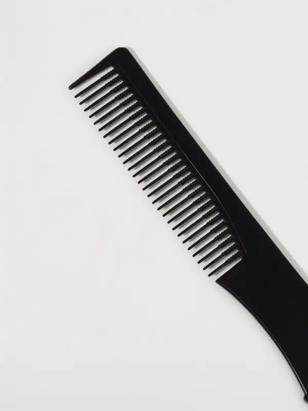 Расчёска для начёса с металлической вилкой, 20×2.7 см, чёрная Расчёска для начёса с металлической вилкой, 20×2.7 см, чёрная