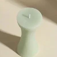 Свеча декоративная &laquo;Талия&raquo;, нежно-зелёная, 5.8&times;5.8&times;13.2 см