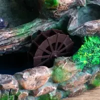 Фонтан настольный &laquo;Мельница на камнях под деревом&raquo;, 12&times;18&times;29 см, с подсветкой, без шарика