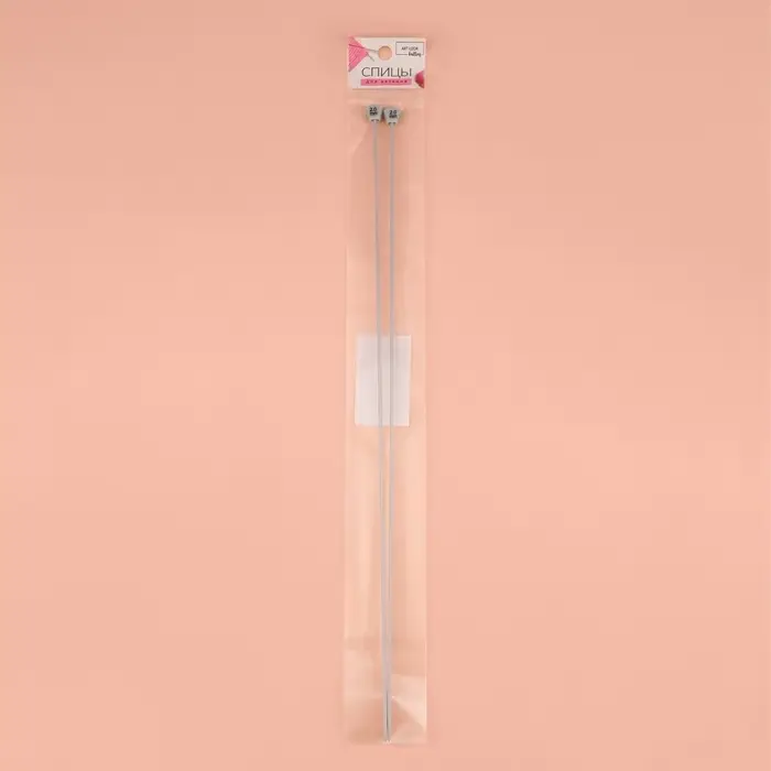Спицы для вязания, прямые, с тефлоновым покрытием, d=2 мм, 35 см, 2 шт. Спицы для вязания, прямые, с тефлоновым покрытием, d=2 мм, 35 см, 2 шт.