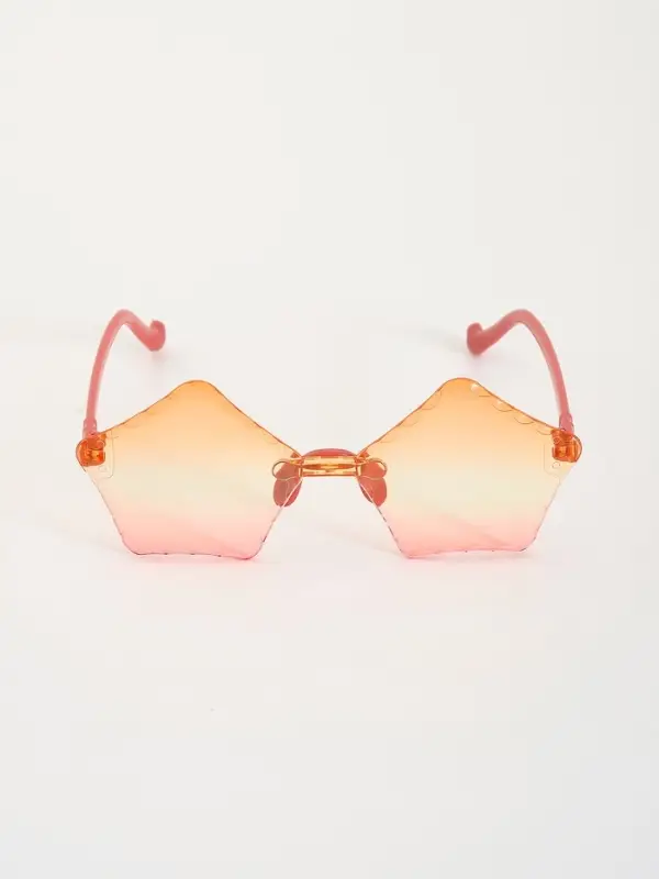 Карнавальные очки "Пятиугольник" градиент, цвета МИКС